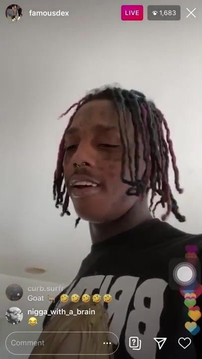 Rapper Famous Dex Is Getting Head On Instagram live